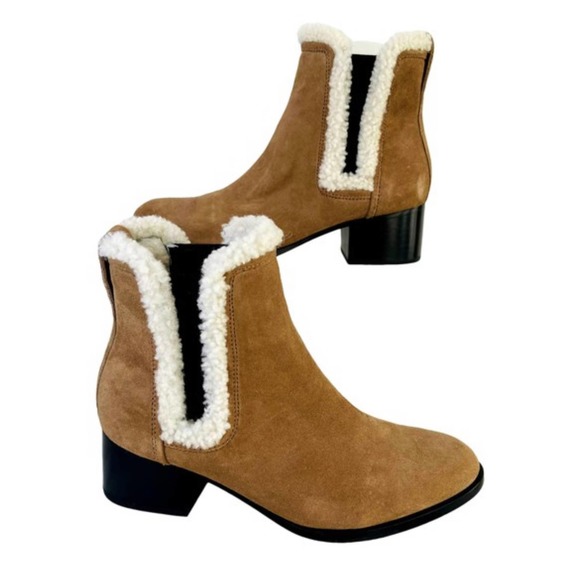 rag & bone | Shoes | Rag Bone Walker Boot Camel Tan Suede Shearling ...